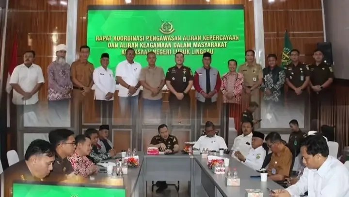 Kejari Lubuk Linggau Gelar Rapat PAKEM, Perkuat Koordinasi Jaga Kerukunan Umat Beragama