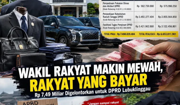 Kemewahan Wakil Rakyat? Belanja DPRD Lubuklinggau Habiskan 6,65 Miliar
