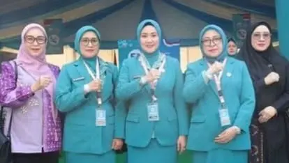 Ketua PKK Lubuk Linggau Hadiri HKG PKK ke 54