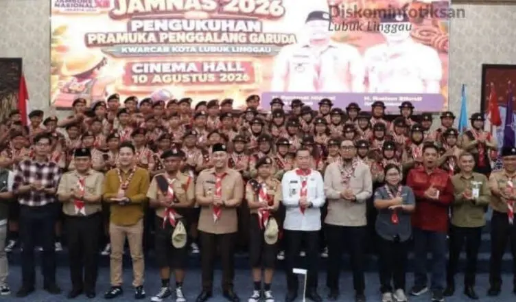 Wali Kota Lubuk Linggau Kukuhkan Pramuka Garuda dan Lepas Peserta Jambore Nasional 2026